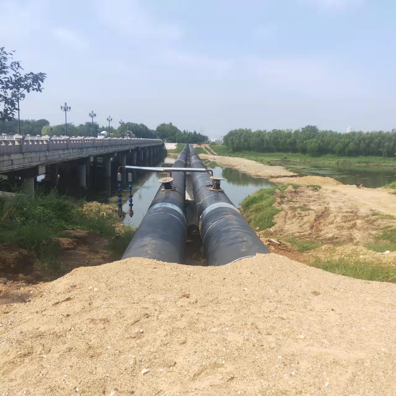 贵池输油管道清洗